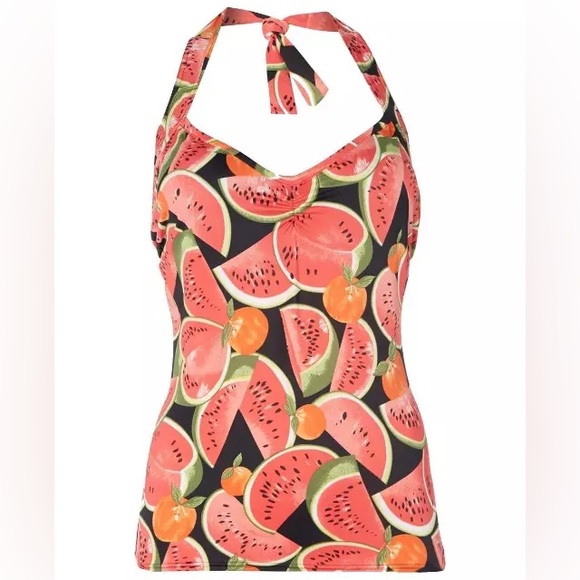 Freya Watermelon Underwired Tankini Swim 34F Top - Picture 5 of 8